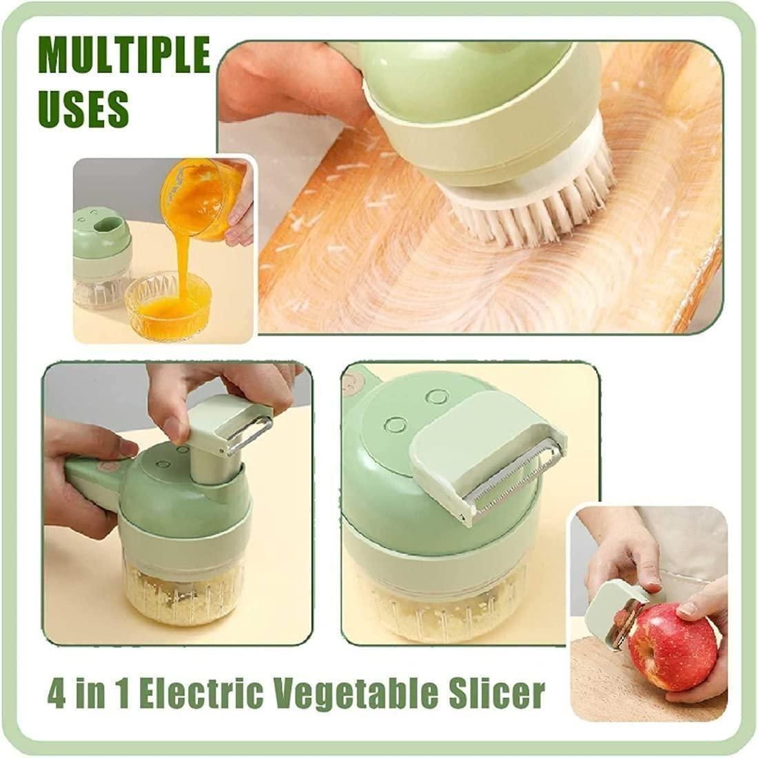 4 in 1 Electric Vegetable Cutter Set