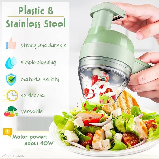 4 in 1 Electric Vegetable Cutter Set