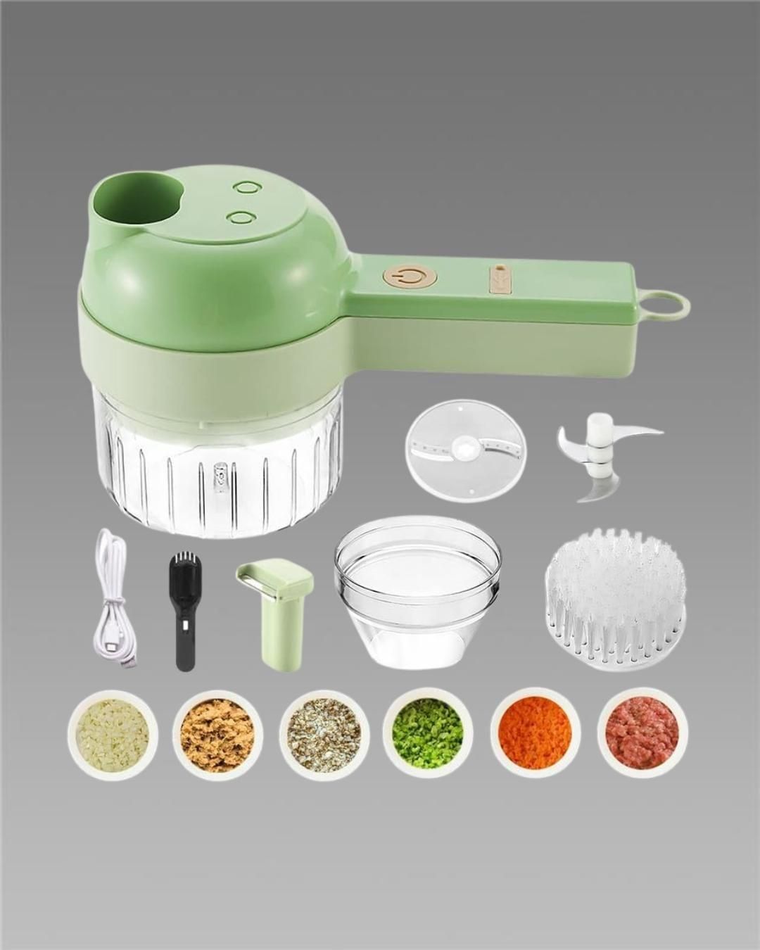4 in 1 Electric Vegetable Cutter Set