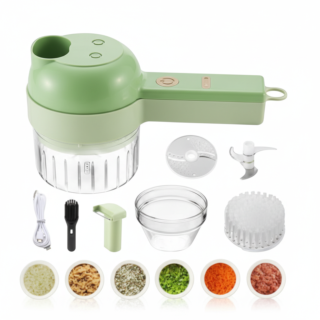 4 in 1 Electric Vegetable Cutter Set